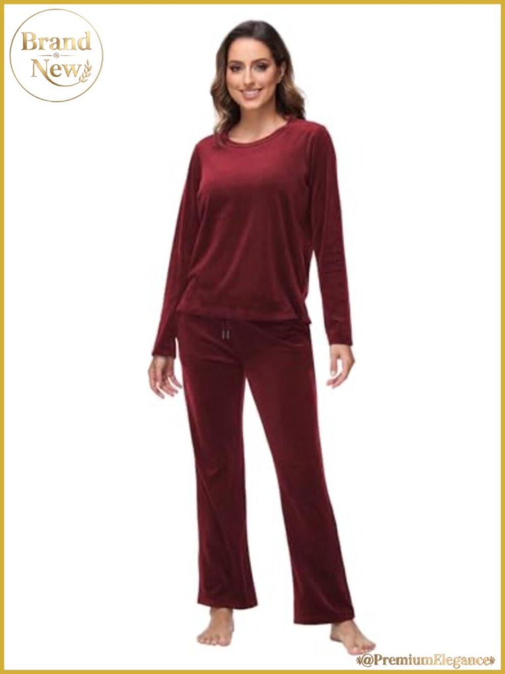 Womens Velour Sweatsuit 2 Piece Velour Tracksuit Lounge Set Soft Velvet